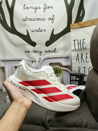 Adidas Lightstrike Pro White Red Running Shoes 5