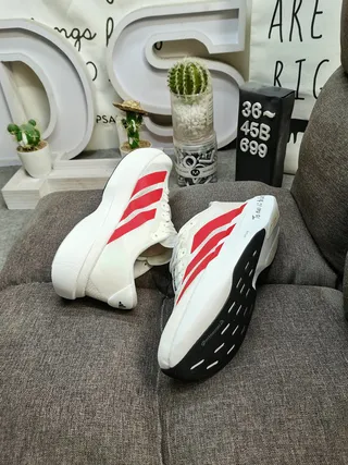 Adidas Lightstrike Pro White Red Running Shoes 6