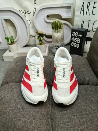 Adidas Lightstrike Pro White Red Running Shoes 10