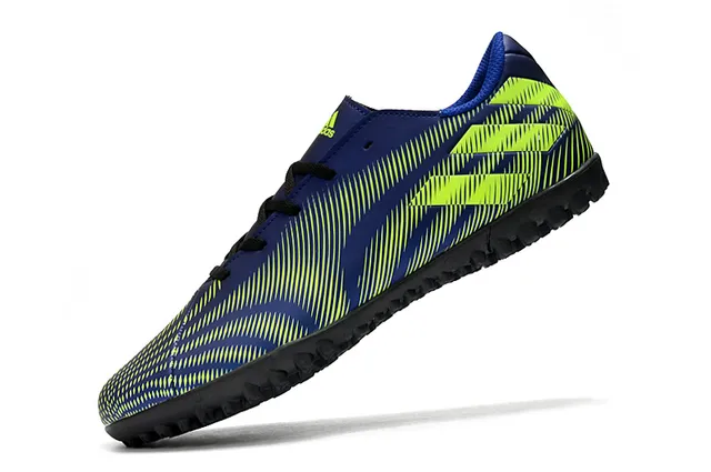 Adidas 海军绿 低帮 系带 模压外底 草地足球鞋 3