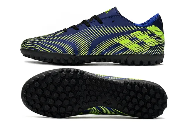 Adidas 海军绿 低帮 系带 模压外底 草地足球鞋 6