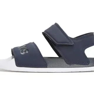 Adidas Navy White Two-Strap Velcro Closure Molded EVA Sole Casual Sandals