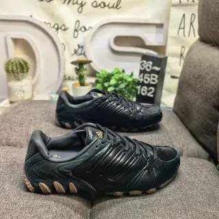 Adidas Predator أسود بني جلد علوي مموج اصطناعي قفص أسلوب حياة حذاء