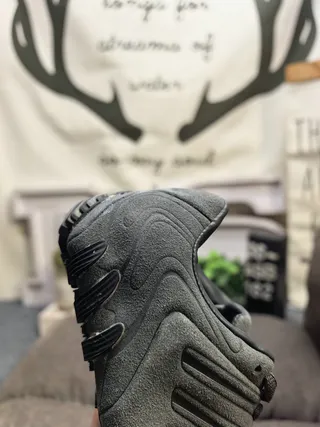 Adidas Predator Negro Marrón Cuero Superior Ribeteado Sintético Jaula Estilo de Vida Zapatillas 3