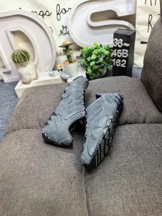 Adidas Predator Negro Marrón Cuero Superior Ribeteado Sintético Jaula Estilo de Vida Zapatillas 6