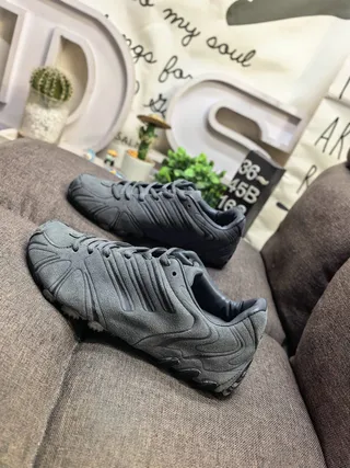 Adidas Predator Negro Marrón Cuero Superior Ribeteado Sintético Jaula Estilo de Vida Zapatillas 7