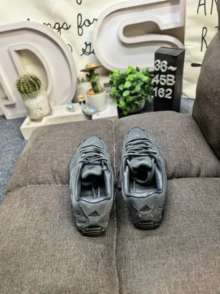 Adidas Predator Negro Marrón Cuero Superior Ribeteado Sintético Jaula Estilo de Vida Zapatillas 8