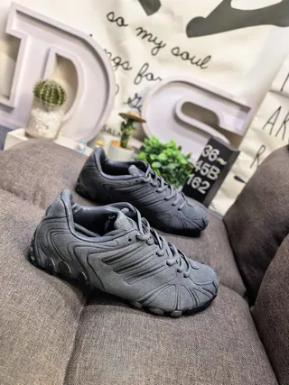 Adidas Predator Negro Marrón Cuero Superior Ribeteado Sintético Jaula Estilo de Vida Zapatillas 9