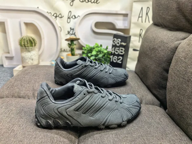 Adidas Predator Negro Marrón Cuero Superior Ribeteado Sintético Jaula Estilo de Vida Zapatillas 11