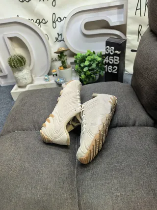 Adidas Predator Negro Marrón Cuero Superior Ribeteado Sintético Jaula Estilo de Vida Zapatillas 16