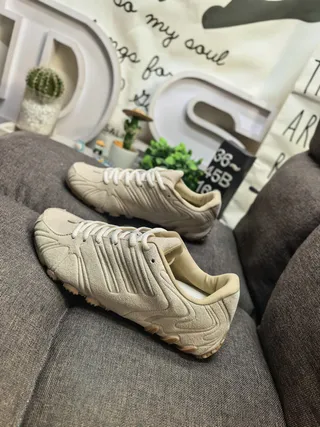 Adidas Predator Negro Marrón Cuero Superior Ribeteado Sintético Jaula Estilo de Vida Zapatillas 17