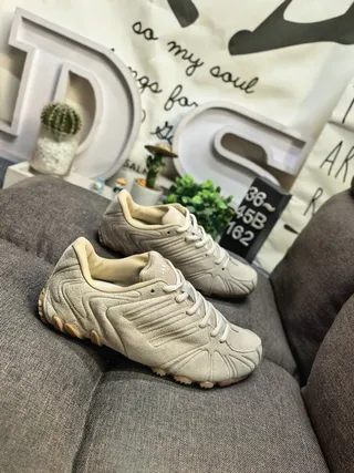 Adidas Predator Negro Marrón Cuero Superior Ribeteado Sintético Jaula Estilo de Vida Zapatillas 19