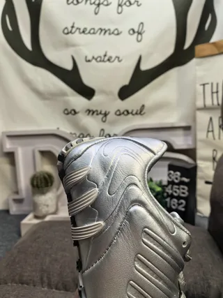 Adidas Predator Negro Marrón Cuero Superior Ribeteado Sintético Jaula Estilo de Vida Zapatillas 23