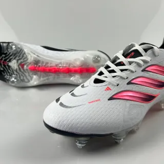 Adidas Predator Nanostrike White Pink Black Firm-Ground Soccer Shoes