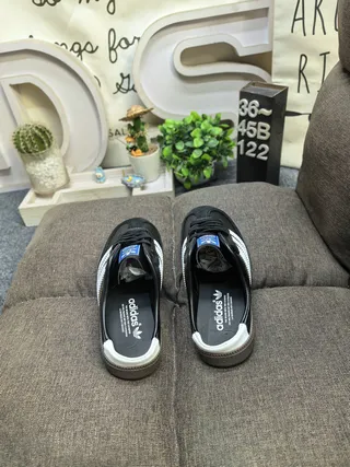 Adidas Samba Black and White Lifestyle Sneakers 8