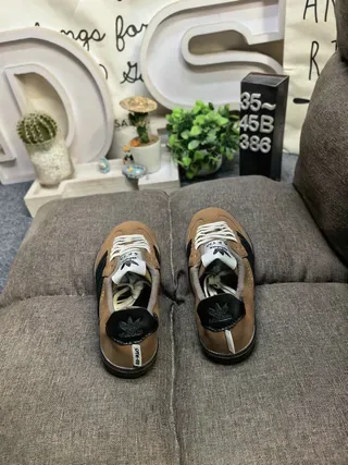 Adidas Samba Brown and Black Leather Lifestyle Sneakers 8