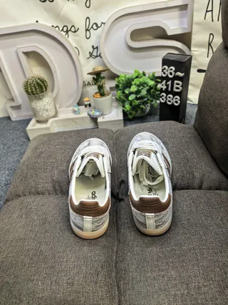 Adidas Samba Overlay de Dentelle Marron et Crème Sneakers de Style de Vie 8