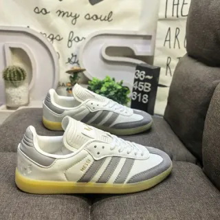 Adidas Samba Messi أوف وايت و رمادي أحذية أسلوب حياة