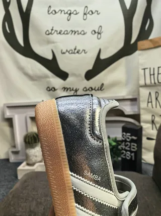Adidas Samba Mary Jane Chaussures Rose Gold Métallique 13