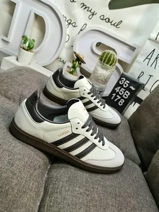 Adidas Samba Off-White y Negro Lifestyle Zapatillas 9