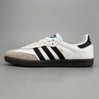 Adidas Samba أبيض أسود بيج أسلوب حياة أحذية رياضية