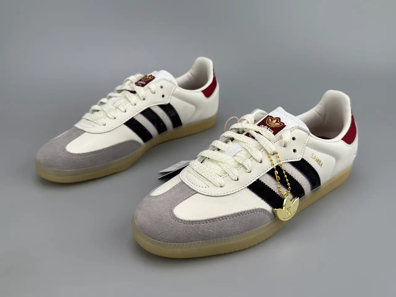 Adidas Samba Lifestyle Sneakers Blancas Negras Grises Burdeos 5