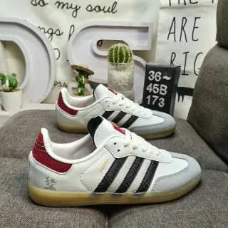 Adidas Samba blanco rojo negro Gum sneakers lifestyle