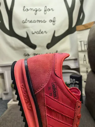 Adidas SL 72 Red Suede Lifestyle Sneakers 3