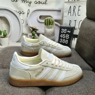Adidas Spezial سويدي بيج وأبيض حذاء رياضي لايف ستايل