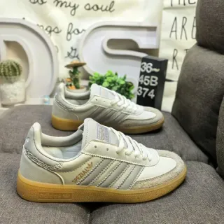Adidas Spezial Off-White و Beige جلد سويدي أسلوب حياة