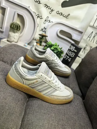 Adidas Spezial Off-White y Beige Cuero Ante Lifestyle Sneakers 9