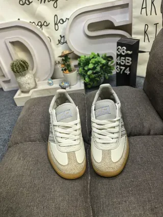 Adidas Spezial Off-White y Beige Cuero Ante Lifestyle Sneakers 10