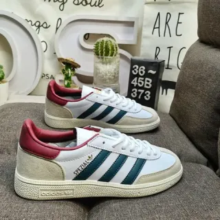 Adidas Spezial أبيض بوردو تيل أسلوب حياة سنيكر