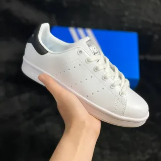 Adidas Stan Smith أحذية رياضية أسلوب حياة بيضاء وأسود