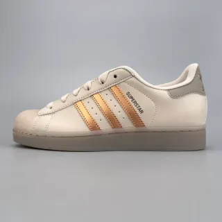 Adidas Superstar بيجي ذهبي شيل تو معدني ثلاث شرائط ستايل حياة أحذية رياضية
