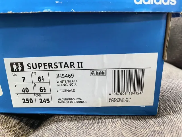Adidas Superstar أبيض أسود Panda Lifestyle Sneakers 2