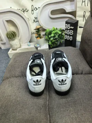 Adidas Superstar أبيض أسود Panda Lifestyle Sneakers 8