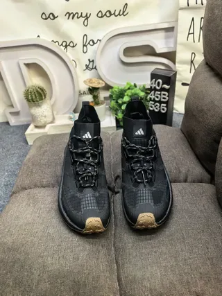 Adidas Terrex काले सॉक-फिट हाई-टॉप ट्रेल रनिंग जूते 10