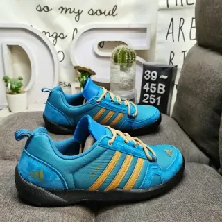Adidas TERREX DAROGA TWO Blue Gold أحذية رياضية أسلوب حياة بأعلى نسيجي منخفضة القطع