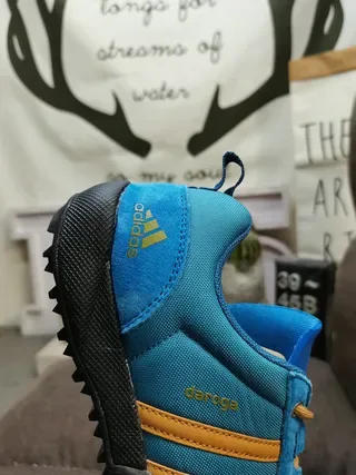 Adidas TERREX DAROGA TWO Blue Gold sneakers lifestyle à bout bas en textile 4