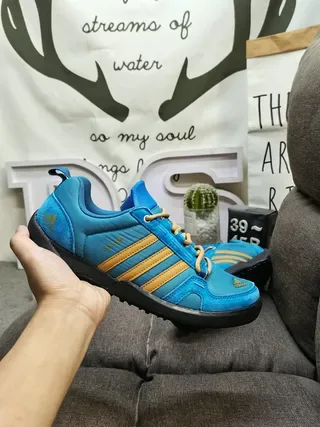 Adidas TERREX DAROGA TWO Blue Gold sneakers lifestyle à bout bas en textile 6