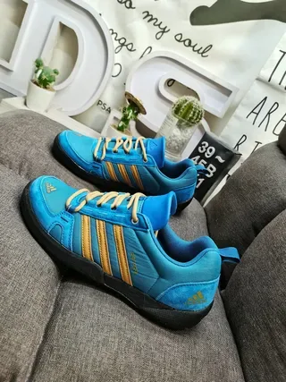 Adidas TERREX DAROGA TWO Blue Gold sneakers lifestyle à bout bas en textile 8