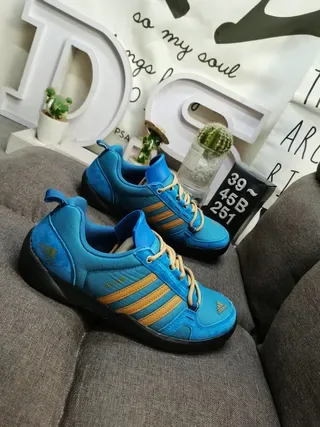 Adidas TERREX DAROGA TWO Blue Gold sneakers lifestyle à bout bas en textile 10