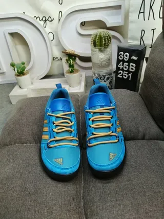 Adidas TERREX DAROGA TWO Blue Gold sneakers lifestyle à bout bas en textile 11