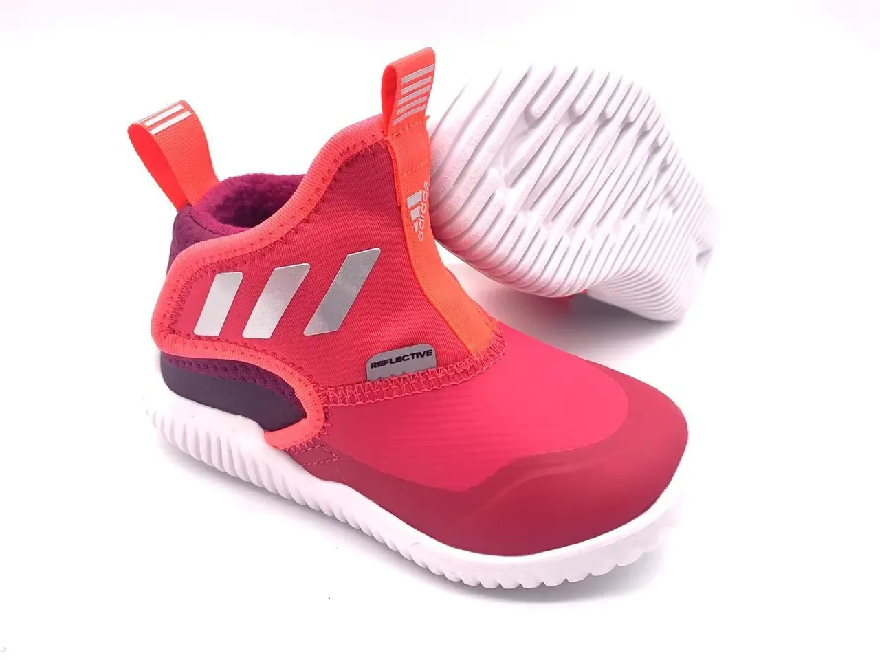 Adidas Three-Stripe Slip-On Water-Style Kids Lifestyle Sneakers 18