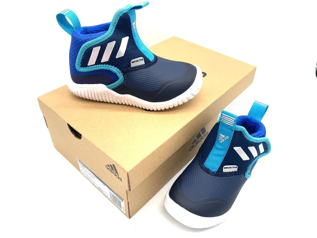 Adidas Three-Stripe Slip-On Water-Style Kids Lifestyle Sneakers 20