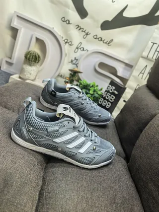 Adidas White and Black Three-Stripe Mesh Lifestyle Sneakers 19