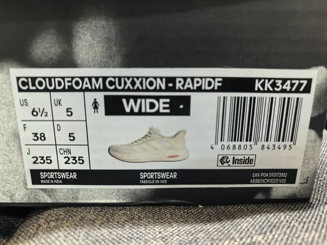 Adidas White Gray Mesh Upper Three-Stripe Side Panel Lifestyle Sneakers 22