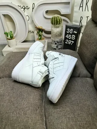 Adidas Sneakers Lifestyle Blanches Vertes Hautes à Col Rembourré 6