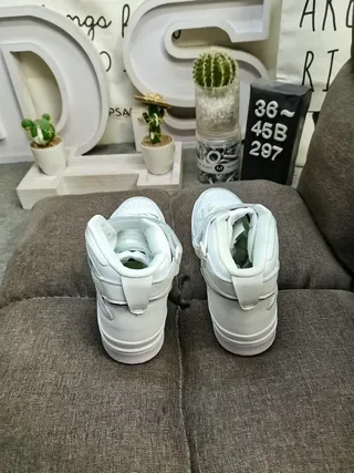 Adidas Sneakers Lifestyle Blanches Vertes Hautes à Col Rembourré 8